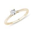 Gentle ring in yellow gold with diamond