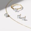 HALF CARAT LAB GROWN DIAMOND GOLD NECKLACE - DIAMOND NECKLACES - NECKLACES
