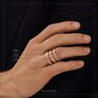 Pánský 4mm prsten satin z růžového zlata