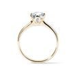 1CT FLOWER DIAMOND GOLD ENGAGEMENT RING - SOLITAIRE ENGAGEMENT RINGS - ENGAGEMENT RINGS