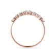 BAGUE DE MARIAGE MODERNE EN OR ROSE AVEC DIAMANTS - ALLIANCES DE MARIAGE FEMMES - ALLIANCES DE MARIAGE