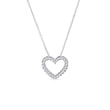 HEART-SHAPED DIAMOND NECKLACE IN WHITE GOLD - DIAMOND NECKLACES{% if category.pathNames[0] != product.category.name %} - {% endif %}