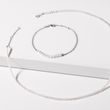 ARMBAND MIT PERLEN AUS 14 KT WEISSGOLD - PERLEN ARMBÄNDER - PERLEN