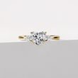 1CT HEART DIAMOND RING IN YELLOW GOLD - RINGS WITH LAB-GROWN DIAMONDS - ENGAGEMENT RINGS