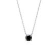 COLLIER EN OR BLANC AVEC BRILLANT NOIR - COLLIERS AVEC DIAMANTS - COLLIERS