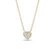 HEART-SHAPED DIAMOND PENDANT IN YELLOW GOLD - DIAMOND NECKLACES{% if category.pathNames[0] != product.category.name %} - {% endif %}