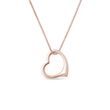 SMALL HEART PENDANT IN ROSE GOLD - ROSE GOLD NECKLACES - NECKLACES