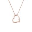 COLLIER AVEC COEUR EN OR ROSE - COLLIERS EN OR ROSE - COLLIERS