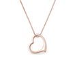 COLLIER AVEC COEUR EN OR ROSE - COLLIERS EN OR ROSE - COLLIERS