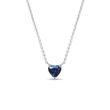 HEART SHAPED SAPPHIRE NECKLACE IN WHITE GOLD - SAPPHIRE NECKLACES{% if category.pathNames[0] != product.category.name %} - {% endif %}