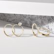 ROMANTIC ENGAGEMENT SET IN YELLOW GOLD - ENGAGEMENT AND WEDDING MATCHING SETS - ENGAGEMENT RINGS