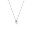 LAB DIAMOND ROSE GOLD NECKLACE - DIAMOND NECKLACES - NECKLACES