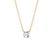 COLLIER EN OR JAUNE AVEC DIAMANT TAILLE BRILLANT - COLLIERS AVEC DIAMANTS - COLLIERS