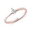 PEAR SHAPE DIAMOND ROSE GOLD RING - ENGAGEMENT DIAMOND RINGS - ENGAGEMENT RINGS