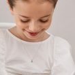 KINDERANHÄNGER AUS WEISSGOLD MIT SMARAGD - KINDER ANHÄNGER - KETTEN