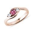 ROSE GOLD RING WITH TOURMALINE AND DIAMONDS - TOURMALINE RINGS{% if category.pathNames[0] != product.category.name %} - {% endif %}