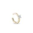 EAR CUFF MIT DIAMANT IM PRINZESS-SCHLIFF IN 14KT GELBGOLD - EINZELNE OHRRINGE - OHRRINGE