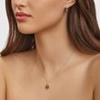 TAHITIAN PEARL AND DIAMOND YELLOW GOLD NECKLACE - PEARL PENDANTS - PEARL JEWELRY