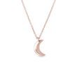 MOON-SHAPED PENDANT IN ROSE GOLD - ROSE GOLD NECKLACES{% if category.pathNames[0] != product.category.name %} - {% endif %}