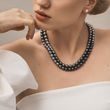 NÁHRDELNÍK OMBRÉ Z TAHITSKÝCH PERÁL - PERLOVÉ NÁHRDELNÍKY - PERLY