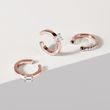 PRINCESS DIAMOND EAR CUFF IN 14K ROSE GOLD - SINGLE EARRINGS - EARRINGS