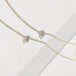 ZARTES DIAMANTCOLLIER IN 14 KT GELBGOLD - KETTEN MIT DIAMANTEN - KETTEN