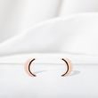 BOUCLES D'OREILLES EN FORME DE MOIS - BOUCLES D'OREILLES EN OR ROSE - BOUCLES D'OREILLES