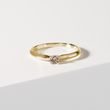 VERLOBUNGSRING MIT CHAMPAGNERFARBENEM DIAMANTEN IN GELBGOLD - VERLOBUNGSRINGE MIT FARBIGEN DIAMANTEN - VERLOBUNGSRINGE