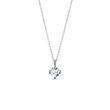 DELICATE WHITE GOLD NECKLACE WITH BRILLIANT - DIAMOND NECKLACES - NECKLACES