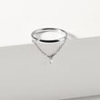 KETTENRING MIT DIAMANT AUS 14 KT WEISSGOLD - RINGE DIAMANT - RINGE