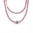 COLLIER EN RUBIS FACETTÉ AVEC PERLE DE TAHITI - COLLIERS AVEC MINÉRAUX - COLLIERS
