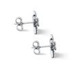 DIAMOND NORTH STAR EARRINGS IN WHITE GOLD - DIAMOND EARRINGS - EARRINGS