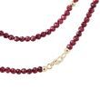 GARNET NECKLACE IN YELLOW GOLD - MINERAL NECKLACES - NECKLACES