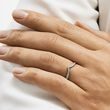 WHITE GOLD WEDDING RING SET WITH CHEVRON AND SATIN FINISH - WHITE GOLD WEDDING SETS - WEDDING RINGS