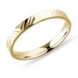 HERRENEHERING MIT GRAVUR AUS GELBGOLD - TRAURINGE FÜR HERREN - TRAURINGE