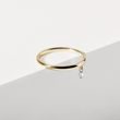 FEINER RING MIT IM LABOR GEZÜCHTETEM DIAMANTEN IN GELBGOLD - RINGE DIAMANT - RINGE