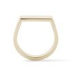GOLD FLAT TOP PINKY RING - YELLOW GOLD RINGS - RINGS