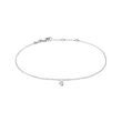 DRILLED DIAMOND CHAIN BRACELET IN WHITE GOLD - DIAMOND BRACELETS - BRACELETS
