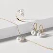 AKOYA PEARL AND DIAMOND GOLD JEWELRY SET - PEARL SETS - PEARL JEWELRY