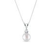 PENDANT WITH PEARL AND DIAMOND IN WHITE GOLD - PEARL PENDANTS{% if category.pathNames[0] != product.category.name %} - {% endif %}