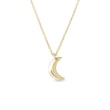 CRESCENT PENDANT - YELLOW GOLD NECKLACES - NECKLACES