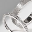 MEN'S MATTE WHITE GOLD WEDDING RING - RINGS FOR HIM - WEDDING RINGS