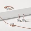 PARURE DE BIJOUX AVEC DIAMANTS DE SYNTHÈSE EN OR ROSE - ENSEMBLES DE BIJOUX EN DIAMANT - BIJOUX