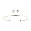 MINIMALISTISCHES DIAMANTSCHMUCKSET AUS GELBGOLD - SCHMUCK SETS DIAMANT - SCHMUCK
