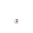 PUCE D'OREILLE EN OR ROSE MOTIF SPHÉRIQUE - BOUCLES D'OREILLES SOLITAIRES - BOUCLES D'OREILLES