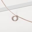 PENDENTIF EN OR ROSE AVEC DIAMANTS - COLLIERS AVEC DIAMANTS - COLLIERS