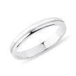 WOMEN'S SEMI-ROUNDED EDGE ENGRAVED WEDDING RING IN WHITE GOLD - WOMEN'S WEDDING RINGS - WEDDING RINGS