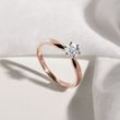 HALF-CARAT LAB DIAMOND ENGAGEMENT RING IN ROSE GOLD - RINGS WITH LAB-GROWN DIAMONDS - ENGAGEMENT RINGS