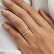 YELLOW GOLD DIAMOND HEART RING - DIAMOND RINGS - RINGS