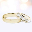 DIAMOND WEDDING RINGS IN 14KT GOLD - YELLOW GOLD WEDDING SETS - 